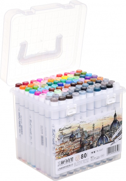 Набор двусторонних маркеров Touch mark 80 цветов разноцветный 