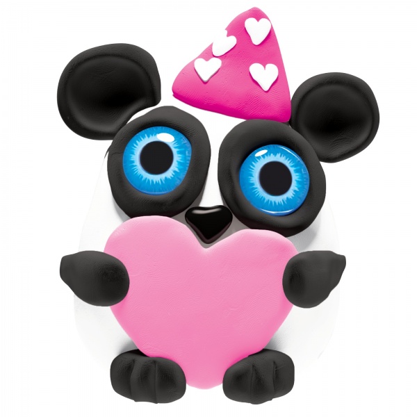 Набор для творчества Love story Панда с воздушным пластилином Lovin 