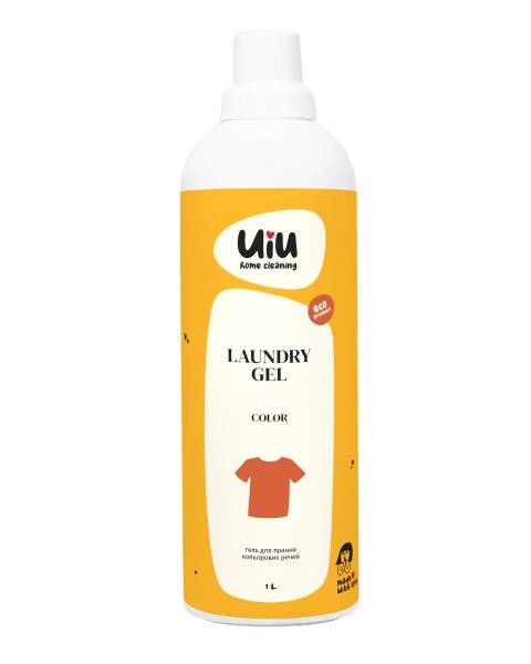 Гель для машинной и ручной стирки UIU для цветных вещей 1 л 