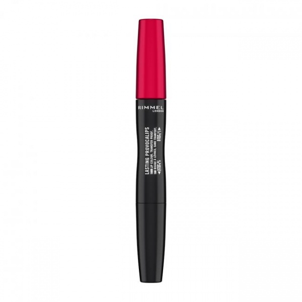 Помада рідка + бальзам Rimmel (500) Kiss The Town Red