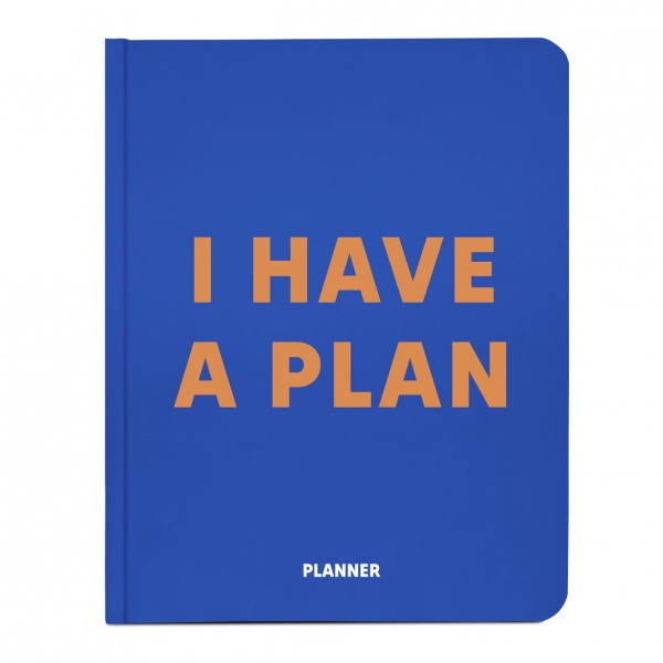 Блокнот I HAVE A PLAN синий Orner