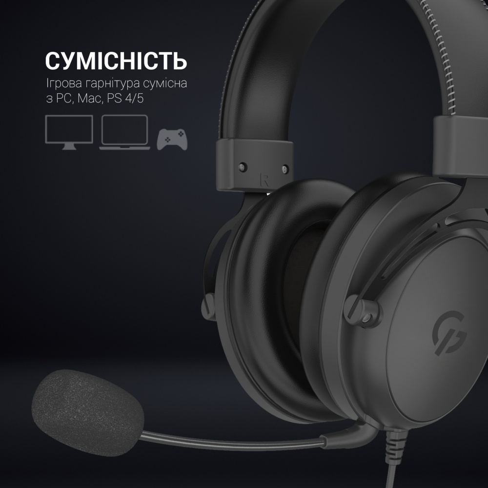 Гарнітура ігрова GamePro HS1050 black (HS1050)
