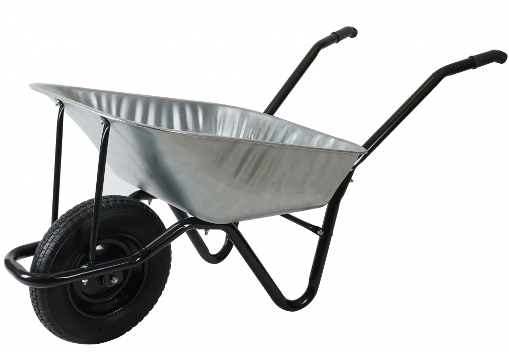 Тачка строительная Burmaster 85 л до 150 кг с пневматическим колесом (WB-001-AR)