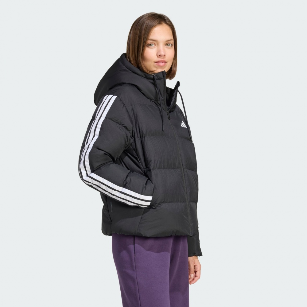 Пуховик жіночий зимовий Adidas W Ess 3S P D Ho JW3429 р.XS чорний