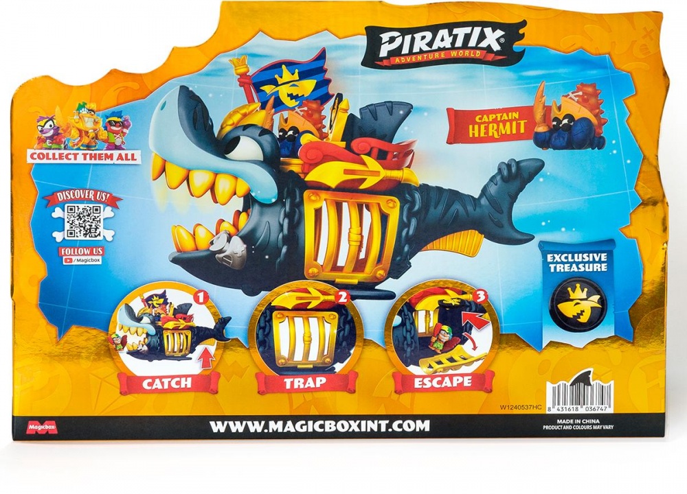 Игровой набор Piratix Королевская черная акула PPXSP112IN11