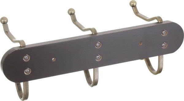 Планка с крючками Axentia MDF 29х11,3х10,7 см коричневая