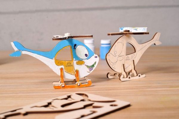 Раскраска UGEARS Вертолет