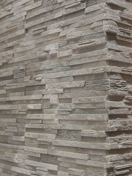 Плитка гипсовая уголок RUSTIKA Верона серая 1 пог.м