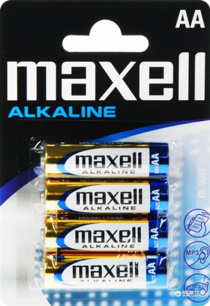Батарейки Maxell Alkaline AA (R6, 316) 4 шт. (723758.04) 