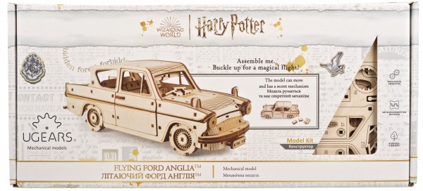 3D-конструктор UGEARS летающий форд Англия 70173