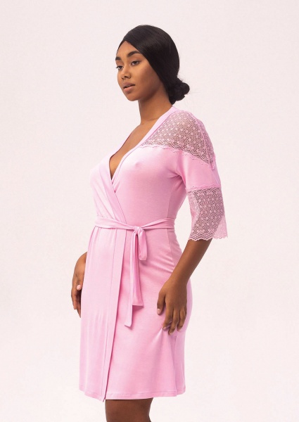 Халат домашний женский Roksana Josephine р. 48 розовый №1340/16710