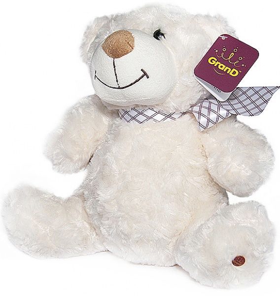 Мягкая игрушка Grand Fantasy Медведь белый с бантом 48 см 4802GMB