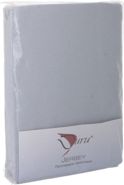 Простынь на резинке трикотажная 100x200 см голубой Durutex 