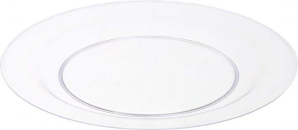 Тарелка пластиковая Plastgroup стеклоподобная 22 см 3 шт.