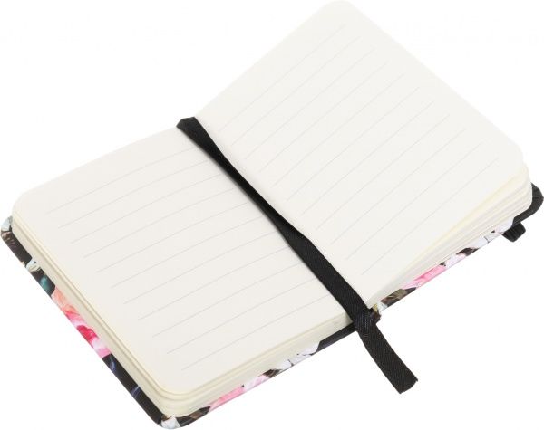 Блокнот Летние цветы 10,5x7,5 см черный