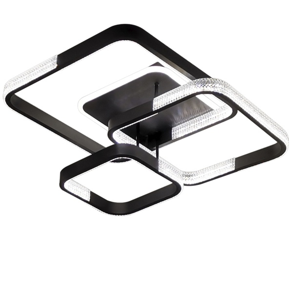 Люстра світлодіодна Victoria Lighting з пультом д/к 110 Вт чорний Nyx/PL3 black 