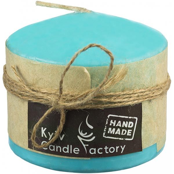Свеча Candle Factory EcoLife голубая 70 мм