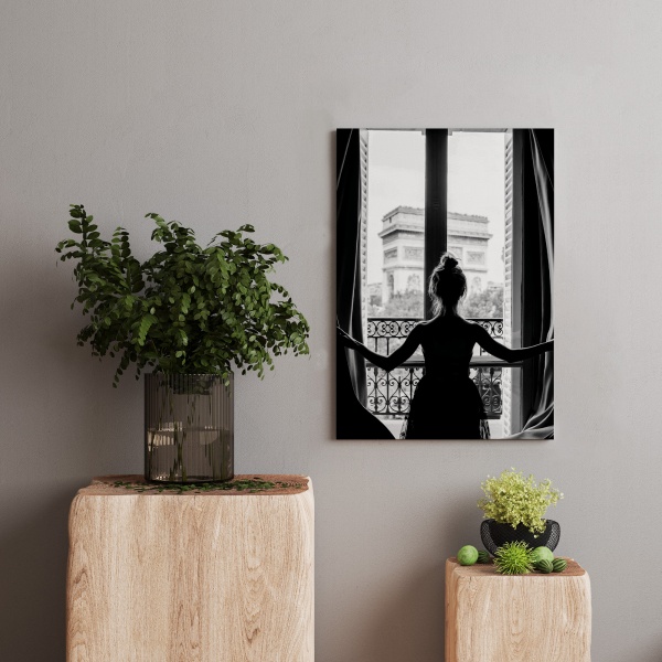 Картина на полотні ЧБ Девушка 50x70 см WS Holst 14082221,6 