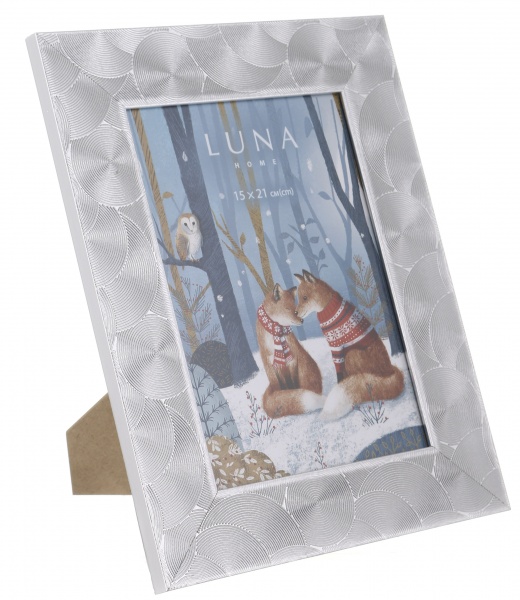 Рамка для фото Luna ЕА-01858 1 фото 15x21 см срібний 