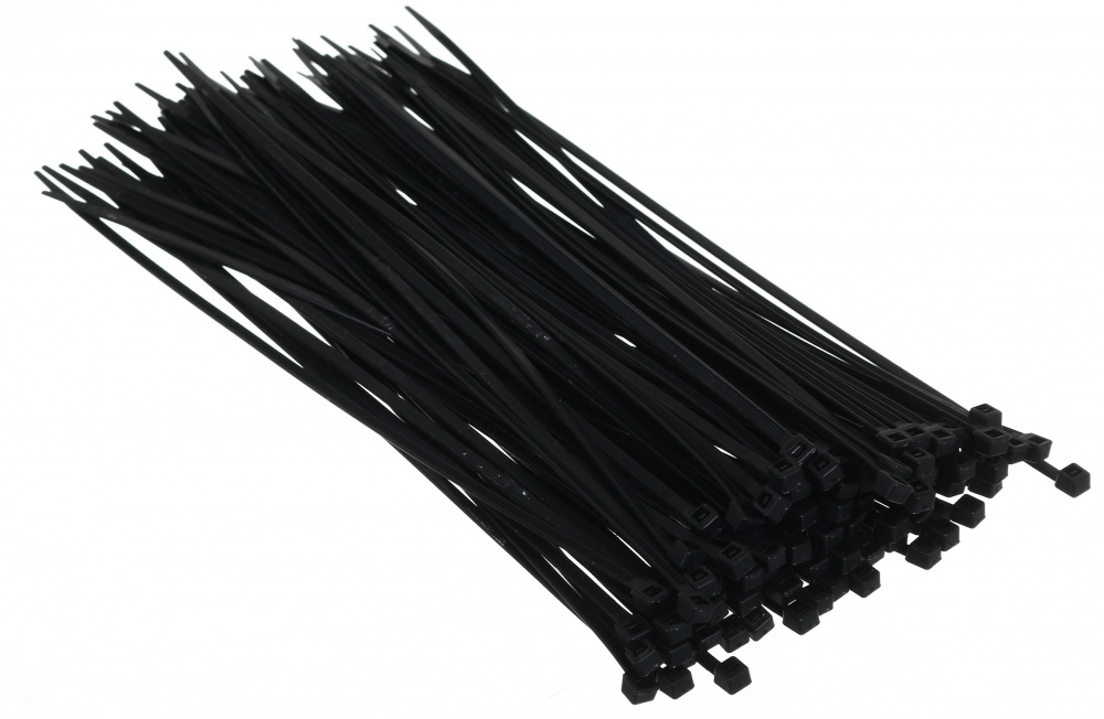 Стяжка для кабелю HausMark 3,5х300 мм 100 шт. чорний