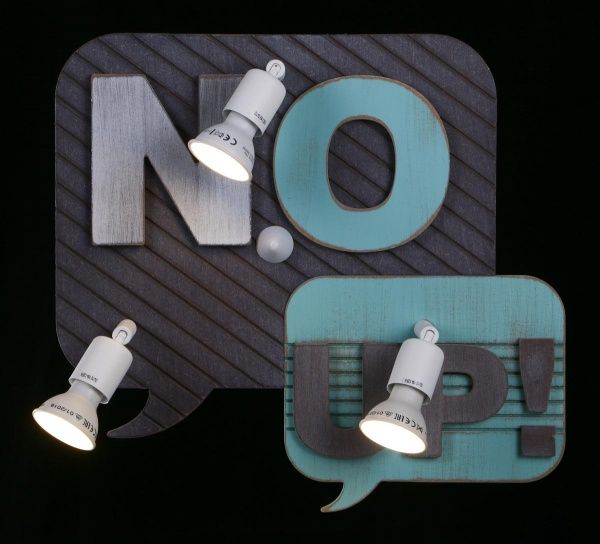 Світильник Nowodvorski 9285 Comic Book 3x35 Вт GU10 сірий із блакитним Comik Book 