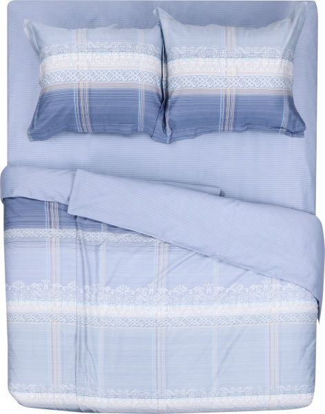 Комплект постільної білизни Elegance сімейний синій La Nuit 