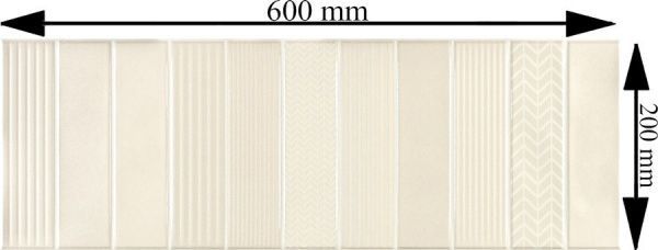 Плитка Emigres Ліід бейге деко 20x60 