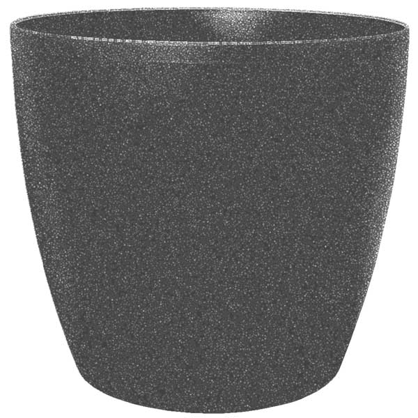 Горшок пластиковый Алеана Матильда круглый 4,1л темно-серый (114094) 