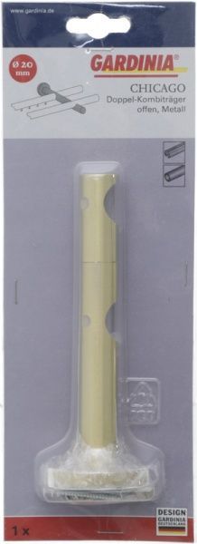 Тримач для карниза Gardinia накладний 31486 Chicago подвійний d20 мм золото поліроване 