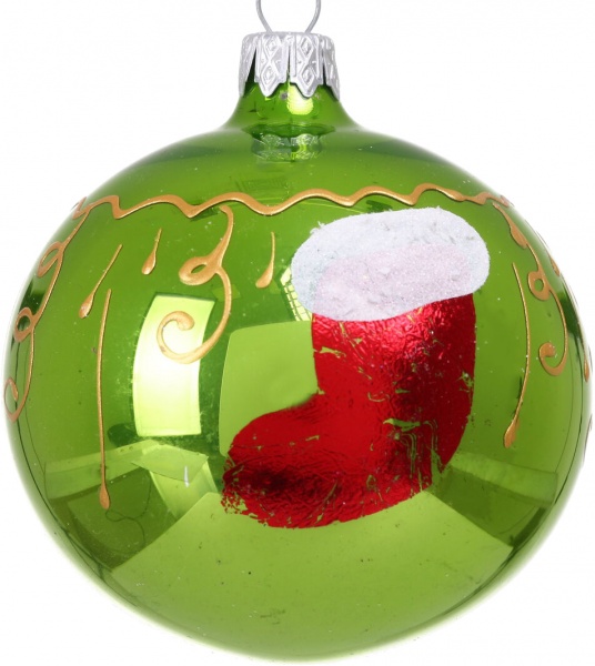 Шар новогодний мульти d 80 мм в ассортименте