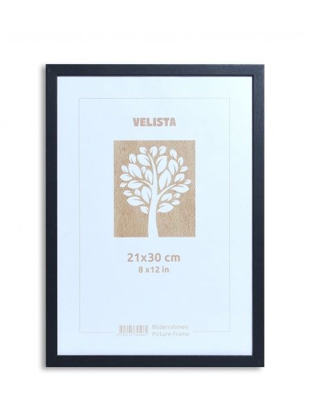 Рамка для фотографії зі склом Velista 10BW-86888v 21х30 см чорний 