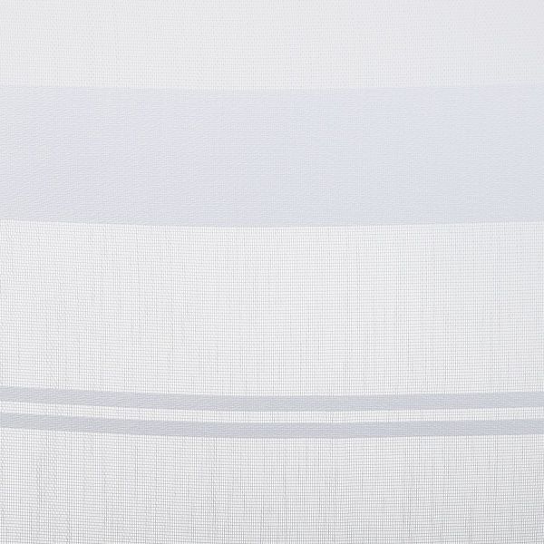 Ткань тюлевая Scarlett Seman 875133/3101 полоски на сетке 300 см белый 