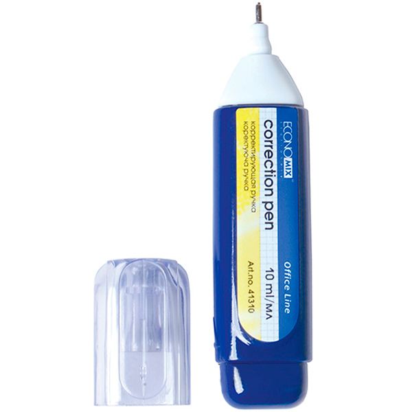 Коректор-ручка Economix 10 мл з металевим кінчиком