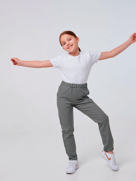 Брюки Smil 115537 р.134 черный с белым 