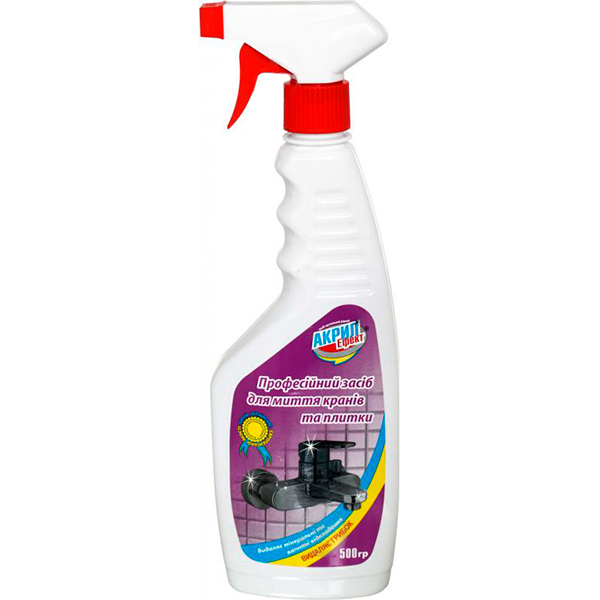 Средство Акрил Эффект для мытья кранов и плитки 0,5 л