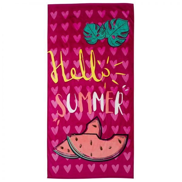 Полотенце Hello розовые сердца 75x150 см Home Line 