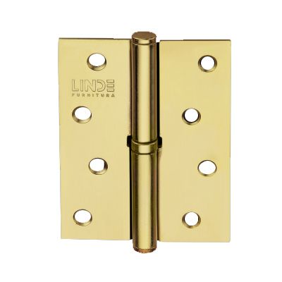 Петля левая H-120L BP 125x75x2 мм полированная латунь