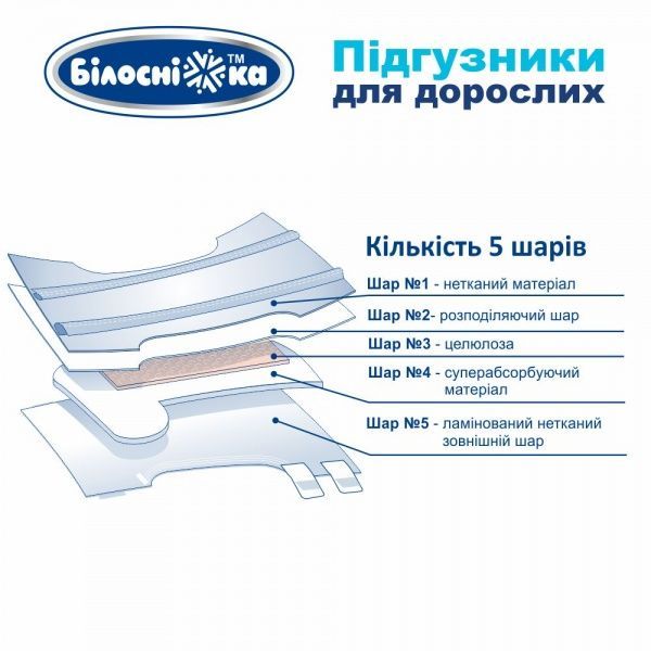 Подгузники для взрослых Білосніжка Extra Large 18 шт.