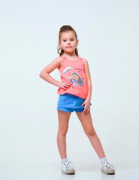 Шорты для девочек Smil 112316 р.122 голубой 