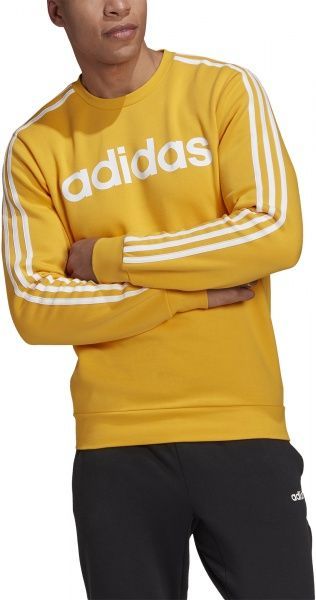 Джемпер Adidas E 3S CREW FL GD5387 р. S жовтий