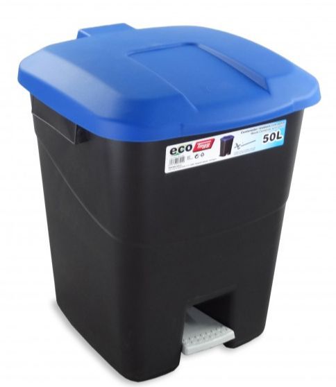 Відро для сміття Tayg Eco 50 л 40x43x51 см з педаллю та ручками (430022)
