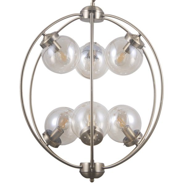 Подвес Victoria Lighting 6x40 Вт E14 черный Naima/SP6 