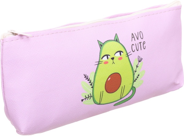 Пенал школьный Авокадо-кот Nota Bene розовый