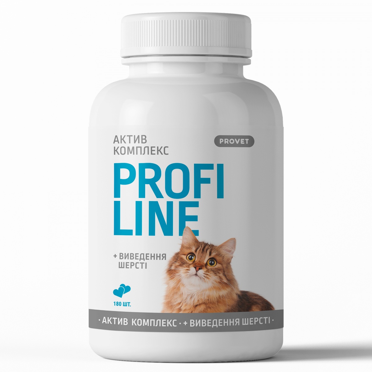 Витамины для котов ProVET Profiline Актив комплекс + вывод шерсти 180 табл. — фото 1