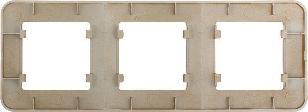 Рамка трехместная Makel Lillium Natural горизонтальная дуб