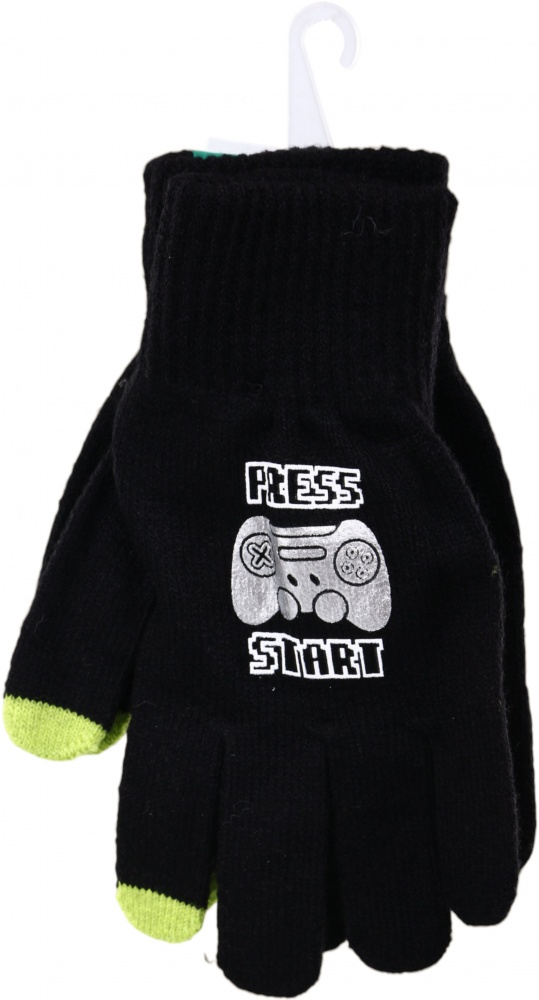 Рукавицы HW для мальчиков Gamer р.14 /черный