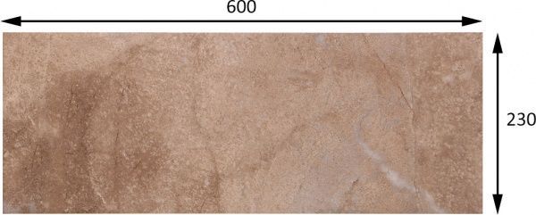 Плитка InterCerama Capriccio коричнева темна 23x60 