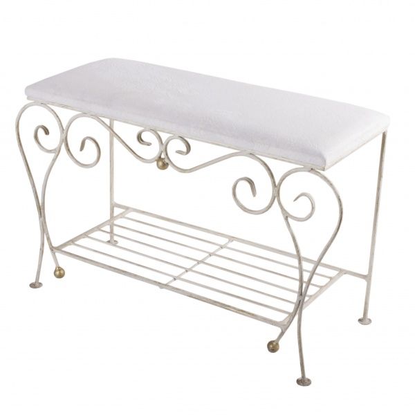 Пуф Метал Арт Джульяно 700х290х480 мм белый 