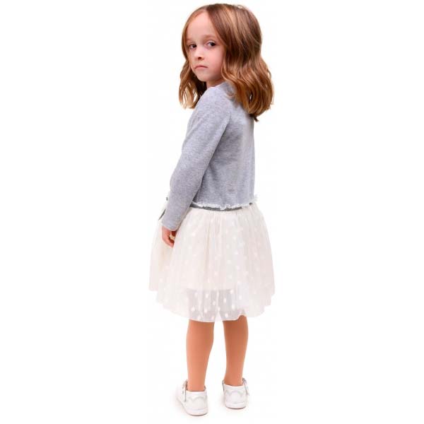 Сукня Sasha 4746 р.128 сірий/молочний