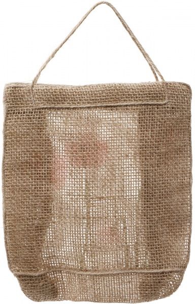 Сумка подарочная из мешковины Маки 18х7х18 см